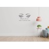 Eyes Wall Decals Beauty Salon Removable Stylish Quotes Sticker Unique