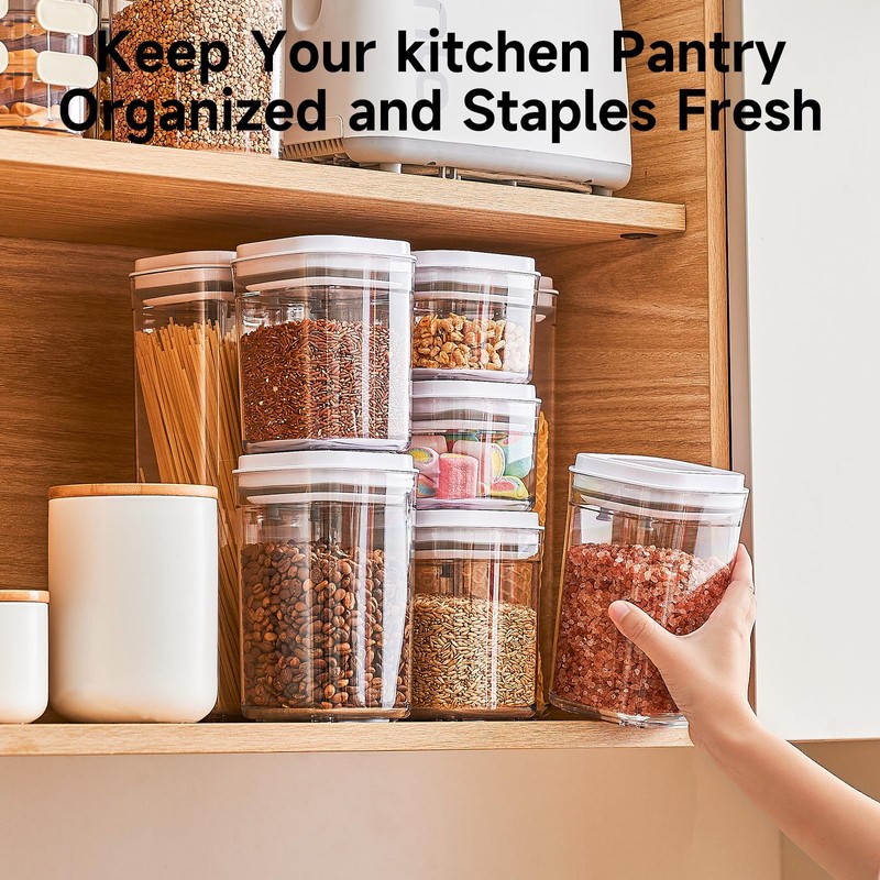 UFORU Pop Top Food Storage Container Set | 6Pcs Airtight