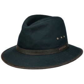 Stetson Ava Cotton Outdoor Hat Outback (XL (60-61 cm) - Black)