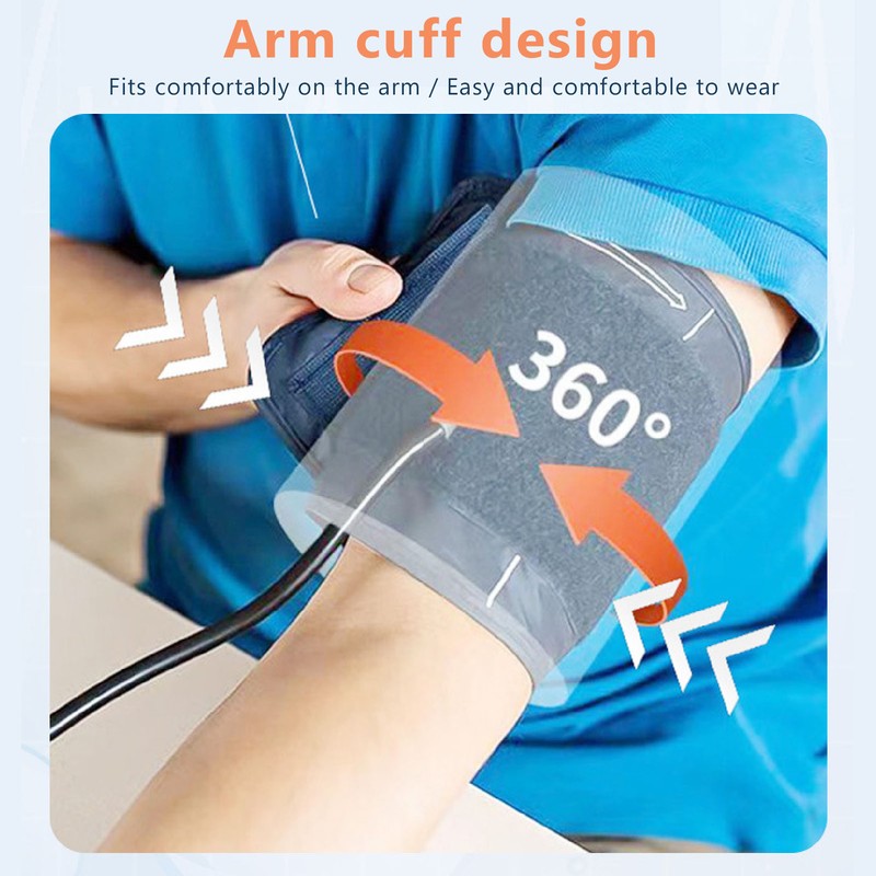 Health Monitor Electronic Arm Style Measuring Device Voice Prompt Visual