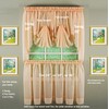 Today's Curtain Emelia Original Voile Tier Pair 24", Peach, 60"W