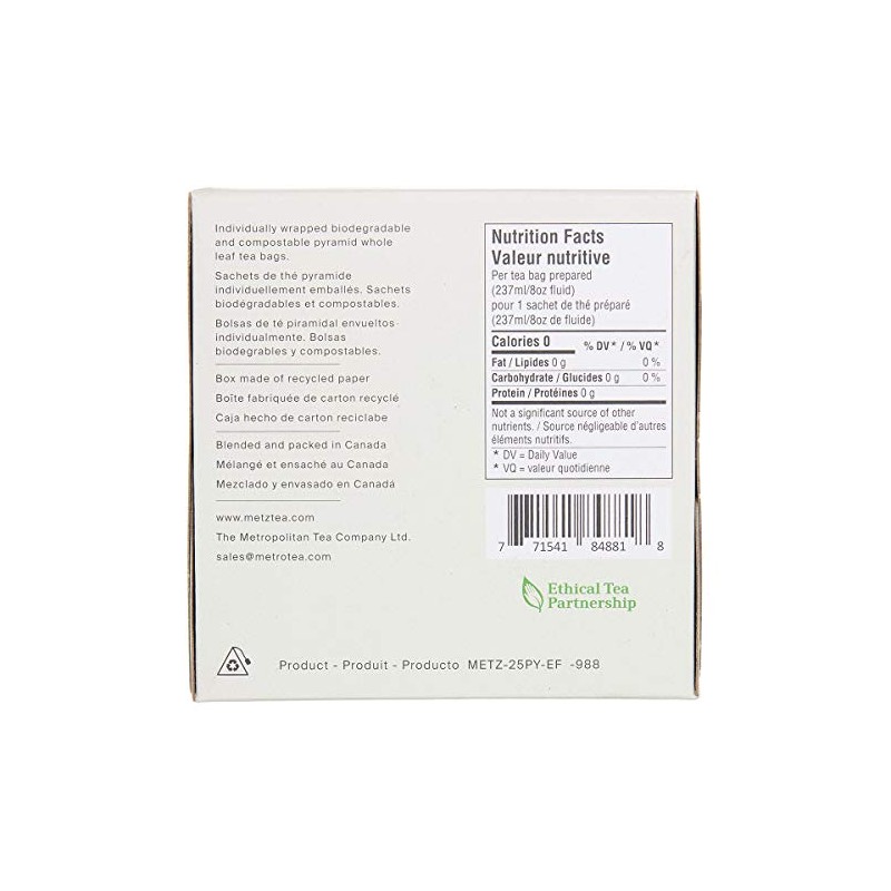 Metz Cream Earl Grey Tea - 25 count