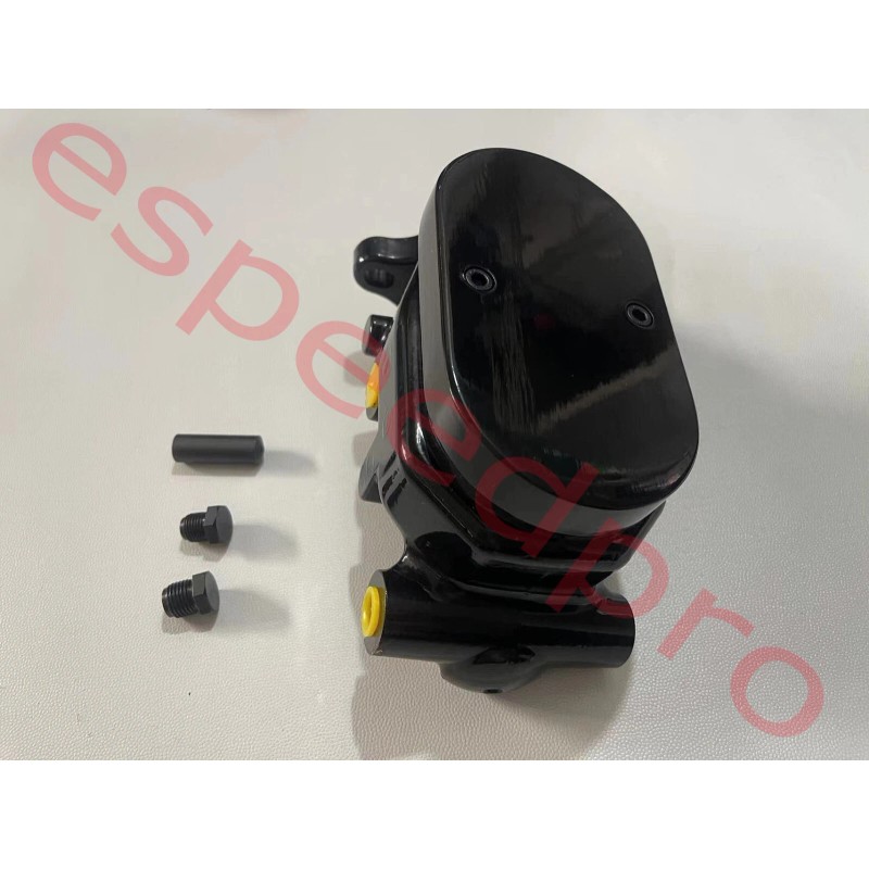 espeedpro21 BLACK Aluminum 1" Bore Smooth Top Master Cylinder GM