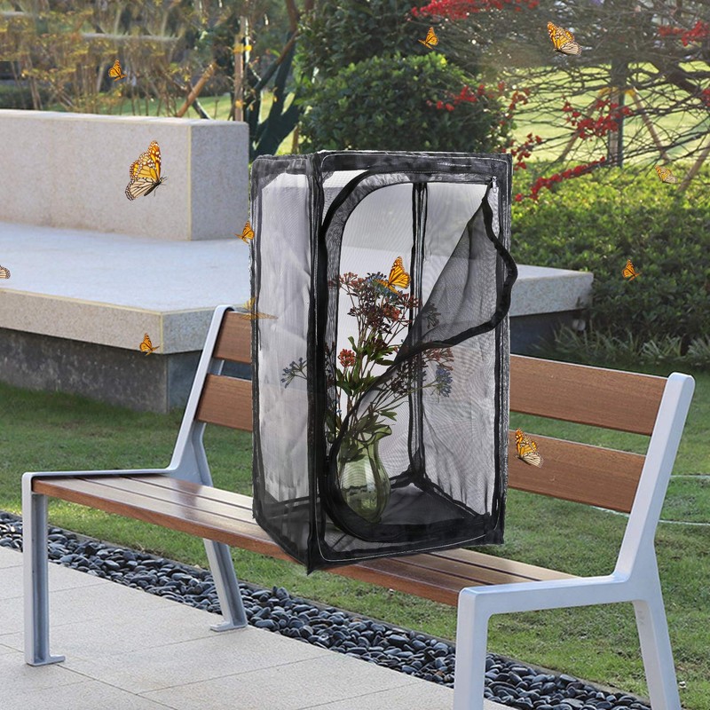 30" Heavy Duty Monarch Butterfly Habitat, Outdoor Collapsible Insect Mesh