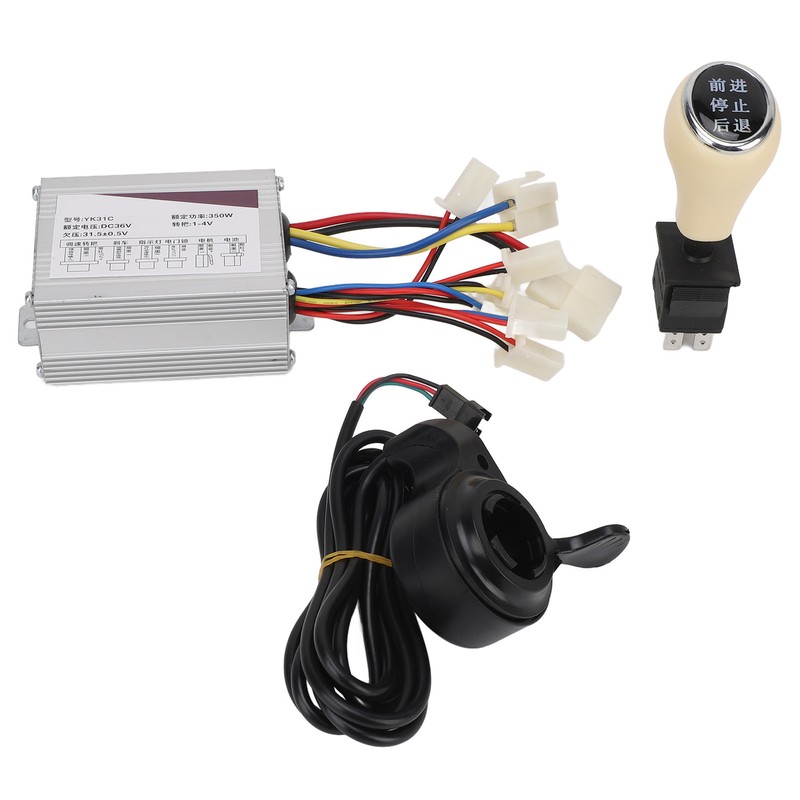 36V 350W Electric Bike Controller Set with Thumb Grip Forward