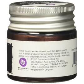 Prima Marketing 963149 Finnabair Art Alchemy Acrylic Paint, 1.7 fl. oz, Metallique Black Berry