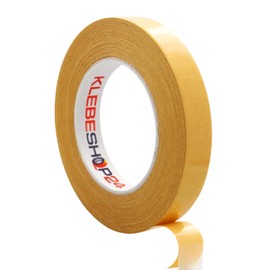 KLEBESHOP24 KLEBESHOP24 KLEBEBAND DOPPELSEITIG | Handrei?bar | Breite w?hlbar | 10/50 m | Stark klebend | Universalklebeband | Doppelklebeband fr Papier, Metall, Kunststoff, Pappe, Holz etc. / 6 mm x 50 m
