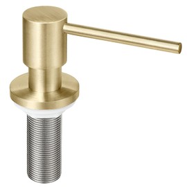EADOT Deck Mounted Brass Kitchen Sink Soap Dispenser or Lotion Dispenser with 17OZ Above The Sink Refillable Bottle(Brushed Gold)