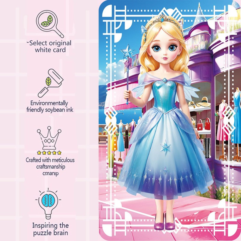 Magnetic Dress Up Dolls for Girls - Paper Doll Dress