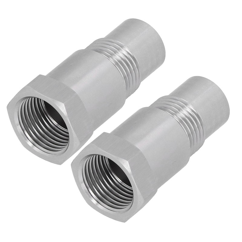 2Pcs Oxygen Sensor Adapter Welding Plug Engine Auxiliary with Filter