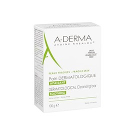 ADERMA, Dermopan Barra Dermatológica Calmante, Para Higiene Diaria de Rostro y Cuerpo, Sin Jabón ni Perfume, pH Fisiológico, Piel Frágil y Sensible,  