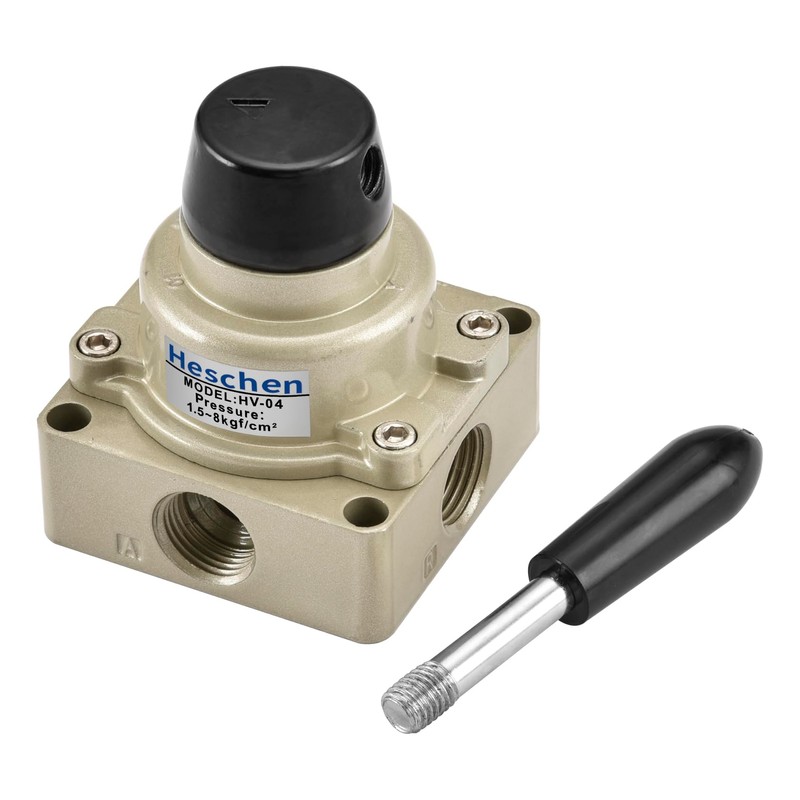 Heschen Rotary Lever Hand Valve, HV-04, PT1/2'', 3 Postion 4