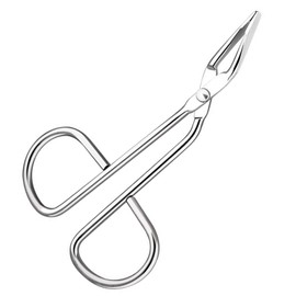 Stainless Steel Professional Scissors Tweezers, Slant Flat Tip Scissor Tweezer Remover Flat Tip Tweezers Slant Tip Tweezer Eyebrow Tweezers Scissor Handle for Women and Men