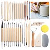 61-Piece Modelling Tool Set: Pottery Tool Clay Tool Set with