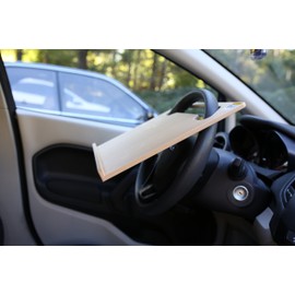 Wheeldesk Notebook Size (15 1/4" x 13 3/4") Motor Vehicle Desk - SUV & Car Writing Surface, Steering Wheel Laptop Computer Station - Tablet Table - Minivan Desk, Automobile Lunch Tray