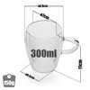 BigDean Pack of 2 Double Walled Latte Macchiato Glasses with
