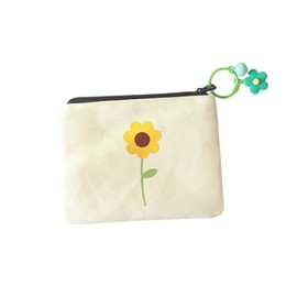 NUTFORD 12OZ Canvas Purse Pouch Cotton Linen for Coins, Cosmetic Accessories, Electrical Accessories, Multi-Purpose (Cream)