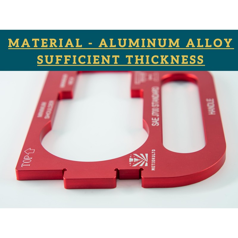 MetioKulto Fifth Wheel King Pin Gauge Simplified Version with Handle