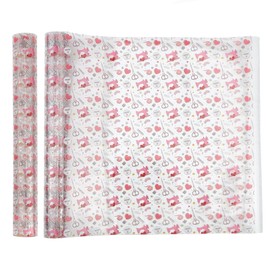 letsinstyle Printed TPU Jelly Faux Leather Fabrics, 11.8 x 47.2 Inch Clear TPU Vinyl Sheets, Transparent Clear Jelly Vinyl for Embroidery and Crafting Project