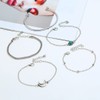 Prosy Multilayer Flower Heart Tuoquoise Crescent Moon Bracelets Set Bead
