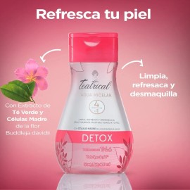 Agua Micelar Teatrical Detox con Células Madre de Té Verde 600 ml – Limpieza Profunda, Humectación y Refrescante 4 en 1