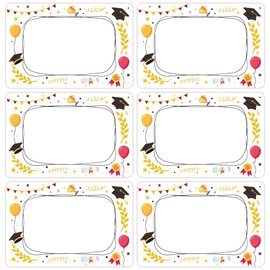 Wonmon 300PCS Graduation Gift Tags Stickers, Self Adhesive Graduation Name Tags Stickers Gift Present Tags Label for Organizing Gift Boxes Congrats Grad Party School Supplies, 2x3 in