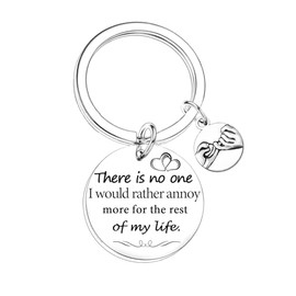 Nimteve Funny Couple Keyring Valentine's Day Gifts for Him Her Anniversary Wedding Gifts Keychain for Husband Wife Couple Gifts For Boyfriend Girlfriend