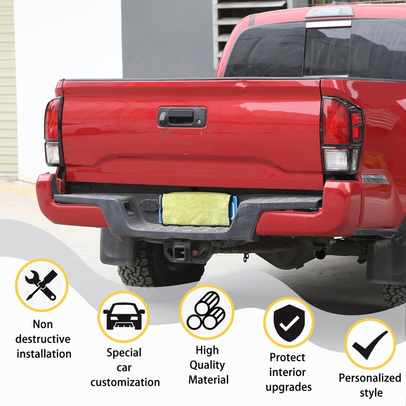 Tail Light Guard Covers Compatible with Toyota Tacoma 2016-2023, Rear