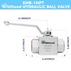 Ufixed 1" High Pressure Hydraulic Ball Valve,4500 psi,No Leak,Corrosion Resistance,Heavy