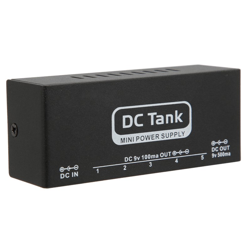 Pedal Power Supply 6 Isolated Outputs Metal Black Electric Equipment