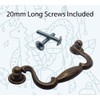Universal Hardware Vintage Cabinet Brass Handle Drawer Drop Swan Neck
