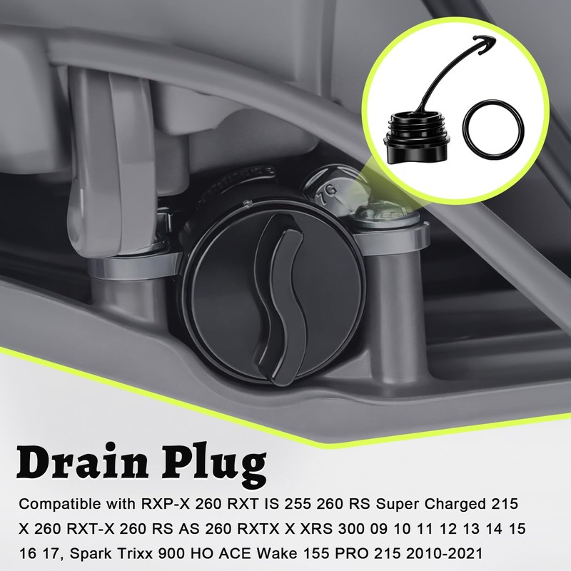 Fiwochic 8 Pcs Drain Plug Compatible with SeaDoo SE Limited