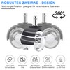 WOLAFOO Office Chair Castors, Wheels for Office Chairs 11 mm