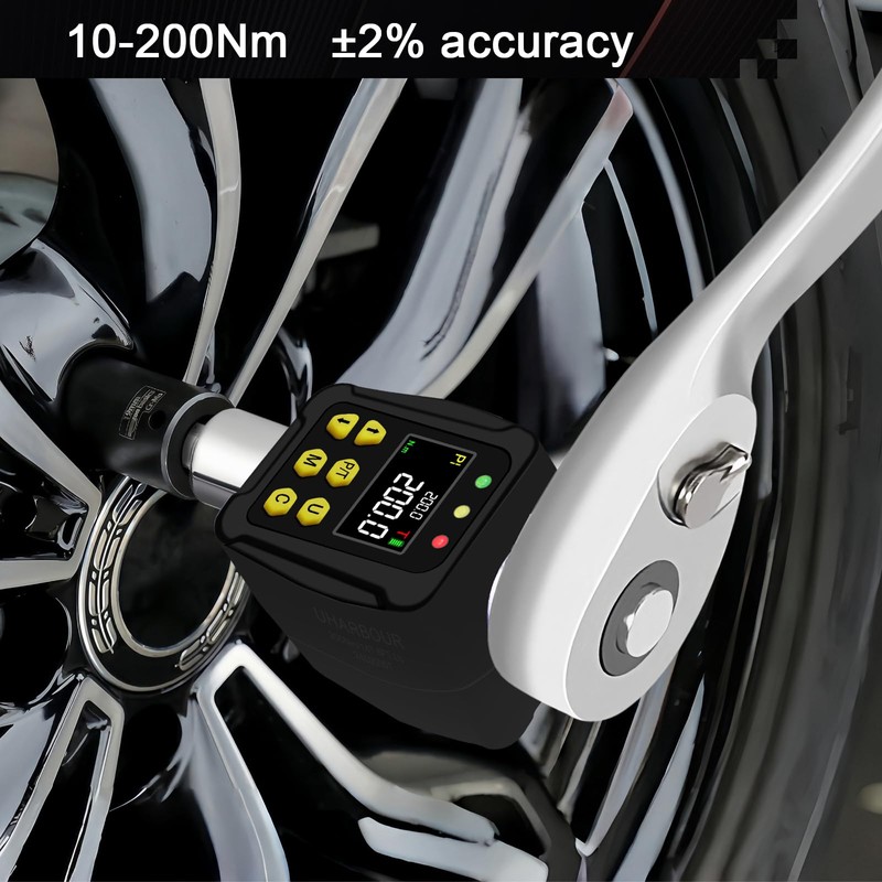 Uharbour Digital Torque Adapter 1/2 Inch 10-200 Nm, Torque Wrench