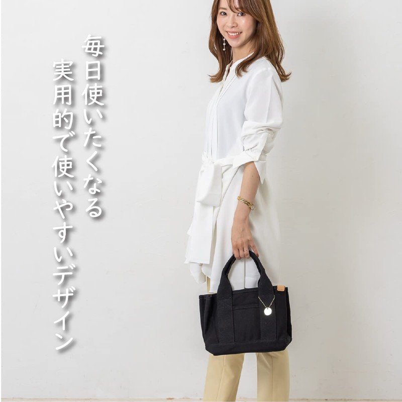 Dot and Stripe Monopia DS-13959 Canvas Divider Mini Tote, Free