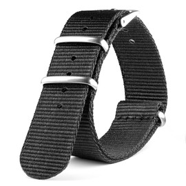 Neckarian NATO Strap 18 mm 20 mm 22 mm 24 mm Army G10 Watch Strap Nylon Military Watch Band for Men Women, 18 mm, Nylon, No Gemstone