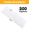 200 Piezas Pegatinas Doble Cara de Silicona Adhesivas de Pared