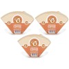 300 Size 4 Coffee Filter Paper Cones, Unbleached by EDESIA