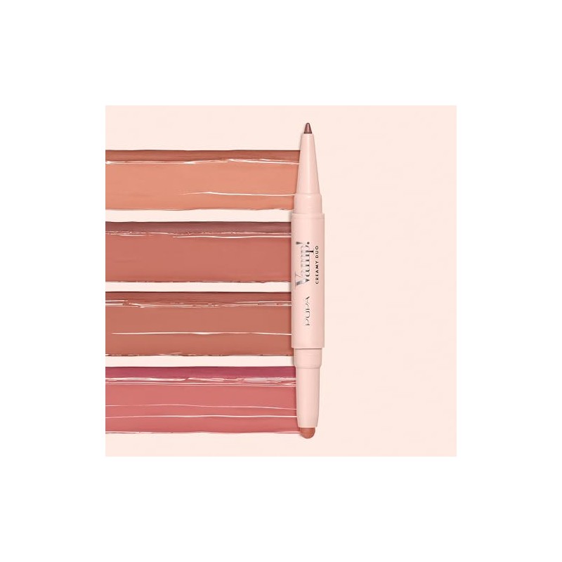 Vamp! Creamy Duo Contouring Lip Pencil and Shiny Lipstick -