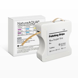 Tooth Sandpaper, Dental Polishing Strips, Ultra Fine Size - 4 mm Width - 6 m / Rolls/Box, NatureAqua Resin Tooth Polishing Interdental Sanding Tool