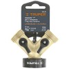 Truper AD-2X, Conector "Y" fundido en latón, válvula de cierre