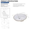 Wells Sinkware 17-inch Oval Undermount Bathroom Sink – Single Bowl,