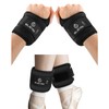 1 pair wrist weights with thumb loops and 1 pair