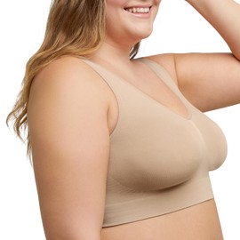 Just My Size Women's Pure Comfort Bra (Pack of 2), skin-coloured