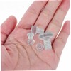 TEHAUX 50pcs Collision Pads Clear Rubber Grippers for Furniture Cabinet