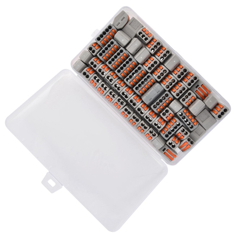 60Pcs Lever Nuts Quick Connect Wire Connector Conductor PCT‑212 ‑