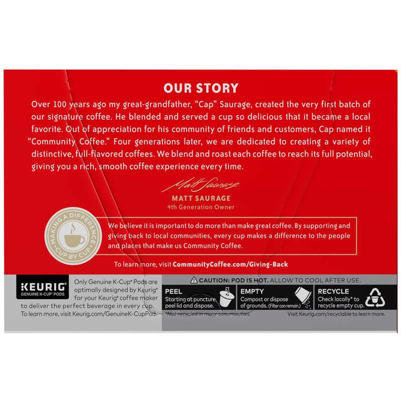 Community Coffee Spiced Pumpkin Pecan Pie Flavored Keurig Coffee Pods,