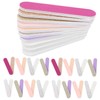 Healeved 50pcs Glitter Nail Files Household Manicure Tools for Easy