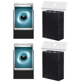 200 Pcs Black Clear Frosted Trading Card Sleeves,Standard Size for Baseball Deck,Durable Easy Slide Protection for Sports,Game Cards,Magic Gatheringm,High Clarity Soft Sleeve