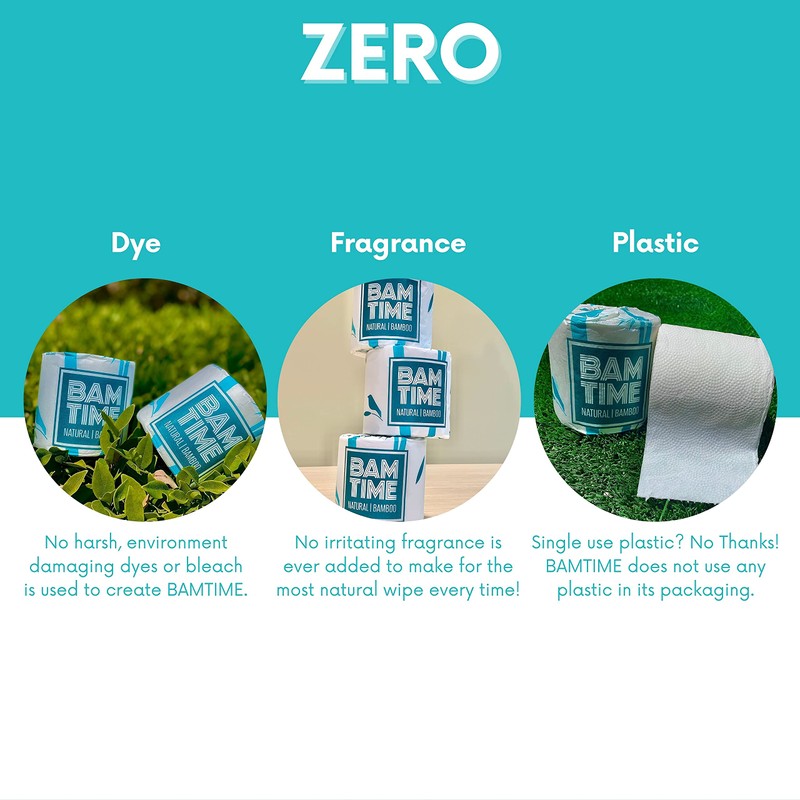 Toilet Paper, 100% 3ply Bamboo Toilet Paper, 24 Rolls, 300